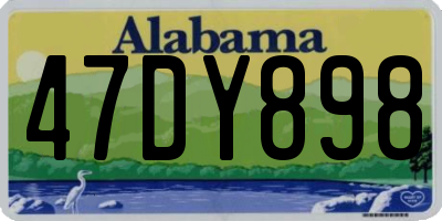 AL license plate 47DY898