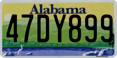 AL license plate 47DY899