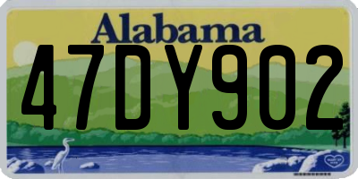 AL license plate 47DY902