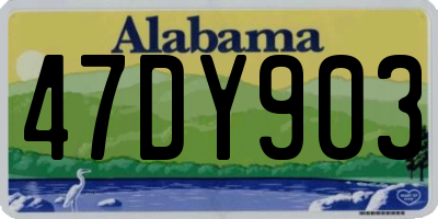 AL license plate 47DY903
