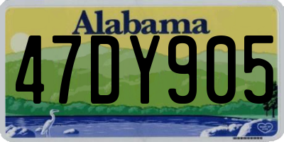 AL license plate 47DY905