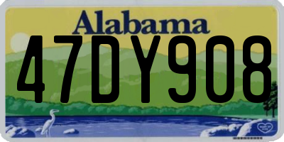 AL license plate 47DY908