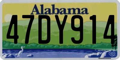 AL license plate 47DY914