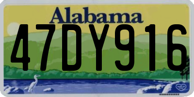 AL license plate 47DY916