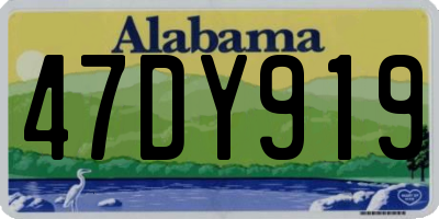 AL license plate 47DY919