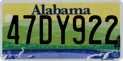AL license plate 47DY922
