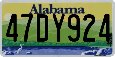 AL license plate 47DY924