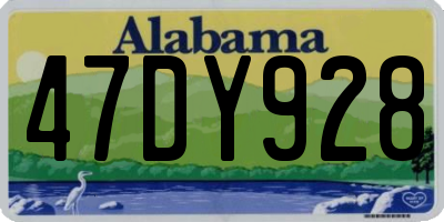 AL license plate 47DY928