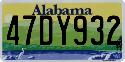 AL license plate 47DY932