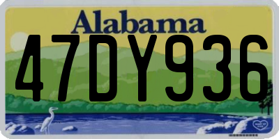 AL license plate 47DY936
