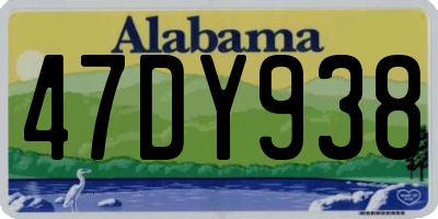 AL license plate 47DY938