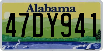 AL license plate 47DY941