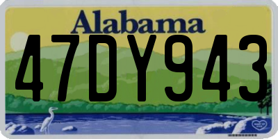 AL license plate 47DY943