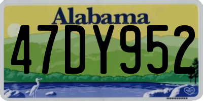 AL license plate 47DY952