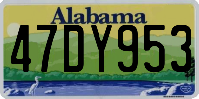 AL license plate 47DY953