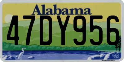 AL license plate 47DY956