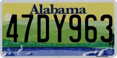 AL license plate 47DY963