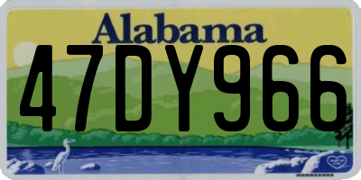 AL license plate 47DY966