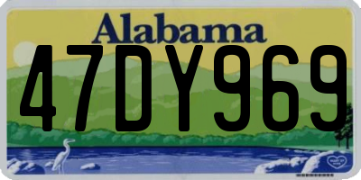AL license plate 47DY969