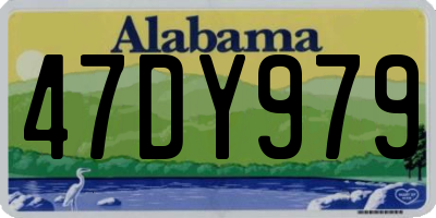 AL license plate 47DY979