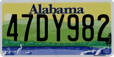 AL license plate 47DY982