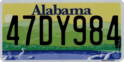 AL license plate 47DY984