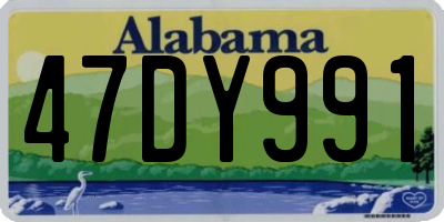 AL license plate 47DY991