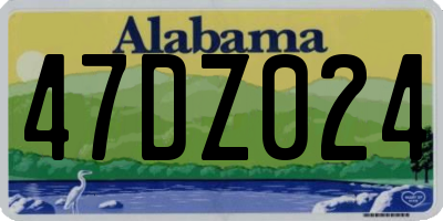 AL license plate 47DZ024