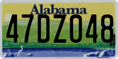 AL license plate 47DZ048