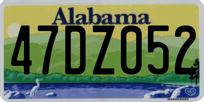 AL license plate 47DZ052
