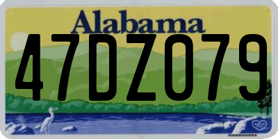 AL license plate 47DZ079
