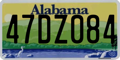 AL license plate 47DZ084
