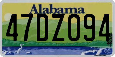 AL license plate 47DZ094
