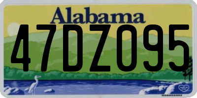 AL license plate 47DZ095