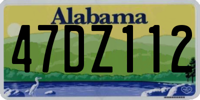AL license plate 47DZ112
