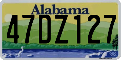 AL license plate 47DZ127