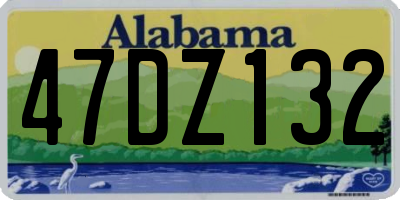AL license plate 47DZ132