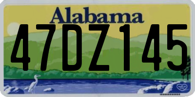 AL license plate 47DZ145