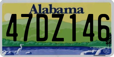 AL license plate 47DZ146