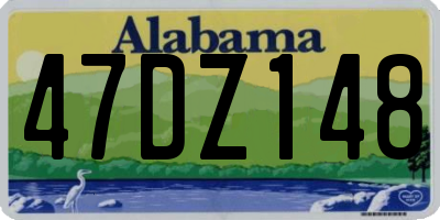 AL license plate 47DZ148