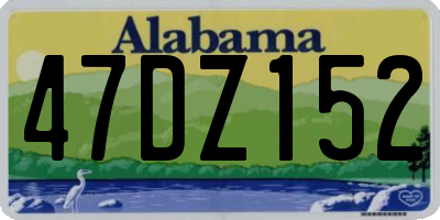 AL license plate 47DZ152