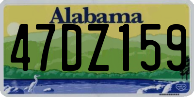 AL license plate 47DZ159