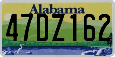 AL license plate 47DZ162