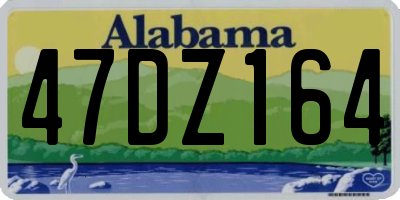 AL license plate 47DZ164