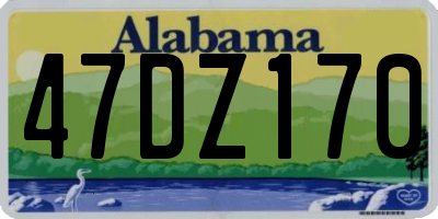 AL license plate 47DZ170