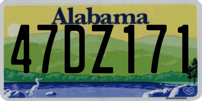 AL license plate 47DZ171