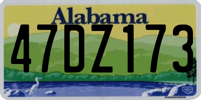 AL license plate 47DZ173