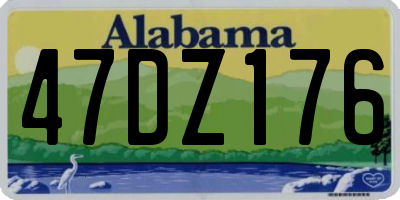 AL license plate 47DZ176