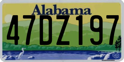 AL license plate 47DZ197