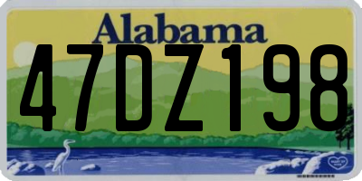 AL license plate 47DZ198
